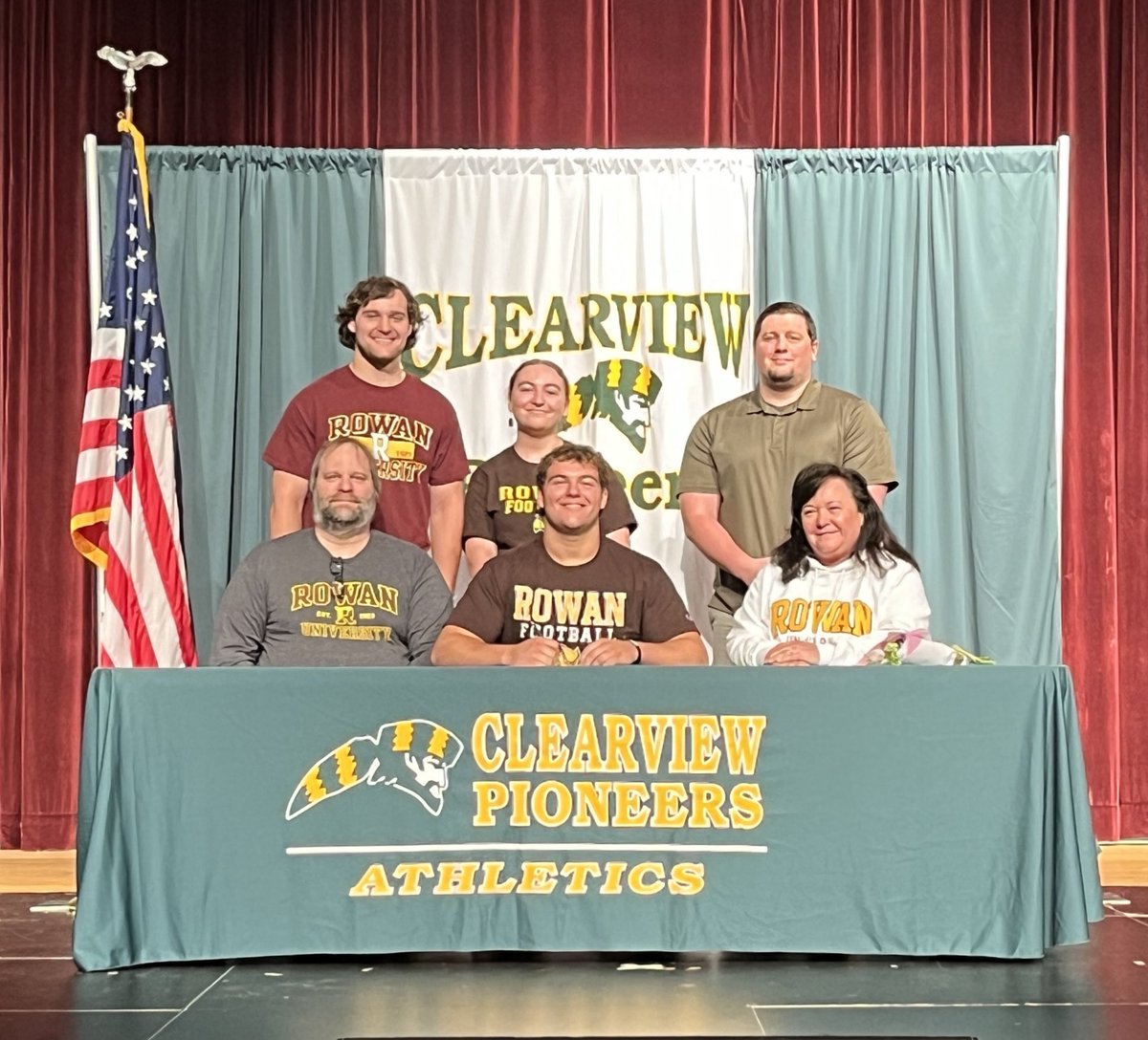 Congratulations to Matt C for Signing to continue his academic &amp; football careers @ Rowan University! We are extremely proud of you &amp; know you will make a huge impact!! Remember, Once a Pioneer, Always a Pioneer!! GO VIEW!!!