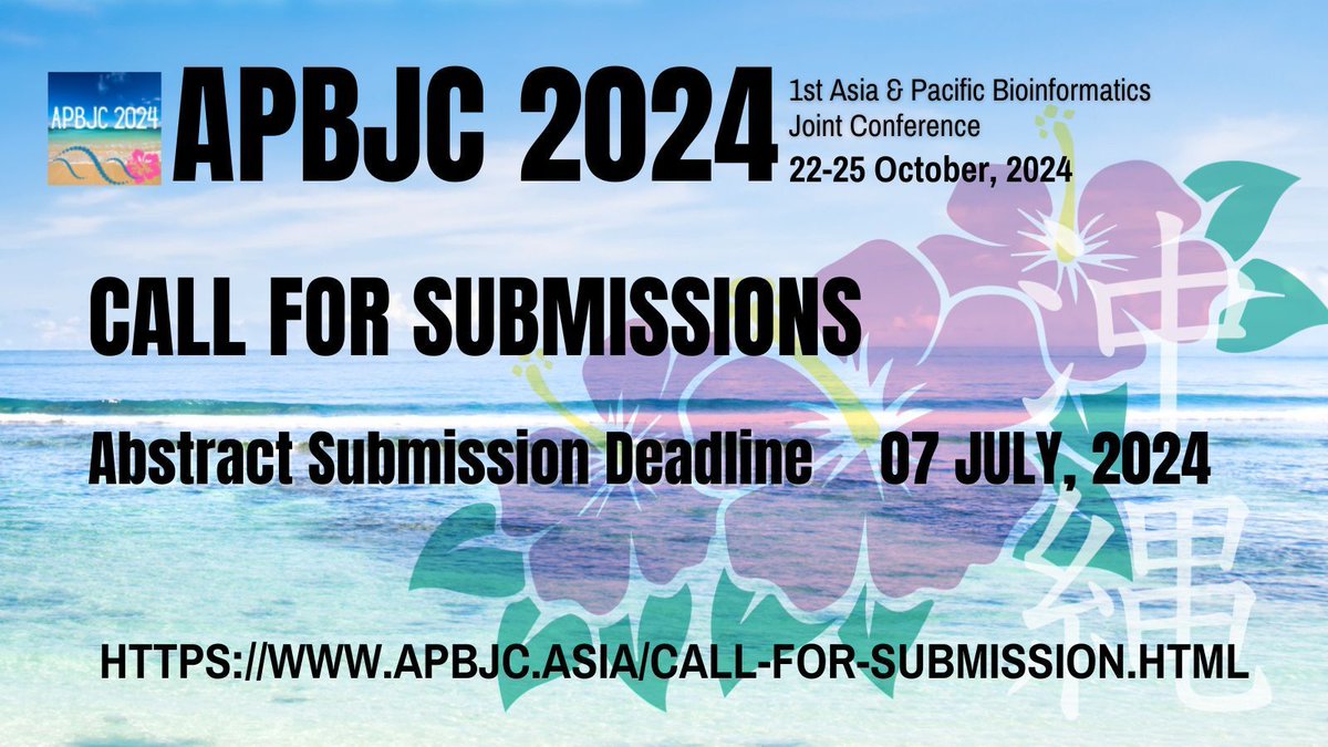 Mark your calendar for the abstract submission deadline to #apbjc2024. More info: apbjc.asia