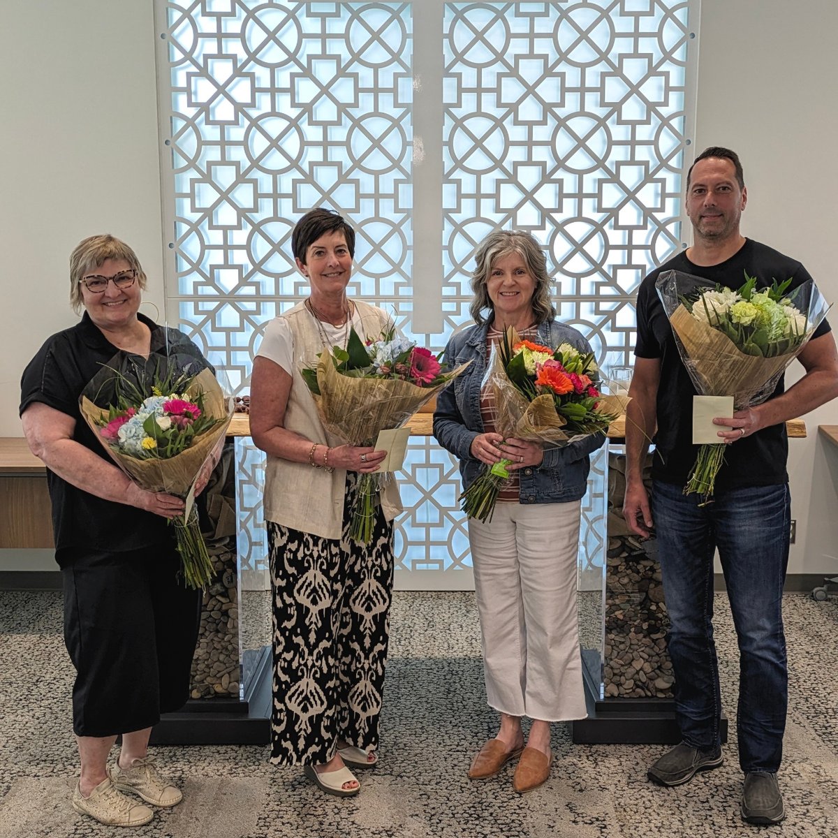 🌸✨ At today's final Admin Meeting of the school year, we offered our thanks for the leaders who are retiring or moving on to new opportunities. We are eternally grateful for their dedication and contributions, and may God bless them in all their future endeavors. #eicscatholic