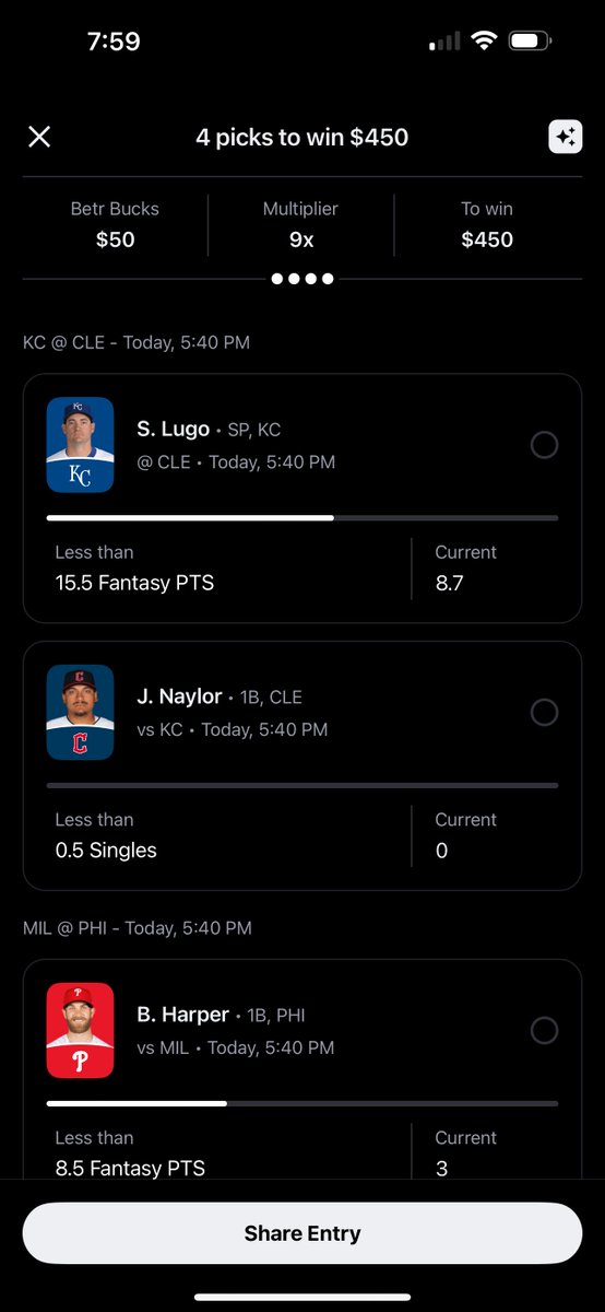 cdl_aim's tweet photo. If all 3 of these MLB slips on @betr cashes for $3400 I’ll give it all away!

Must, LIKE, RT, FOLLOW &amp; comment your Cashapp below to be Eligible❤️

#GamblingTwitter #GamblingX #Betr #GamblingCommunity #AimsHQ https://t.co/EECs6lh9rp