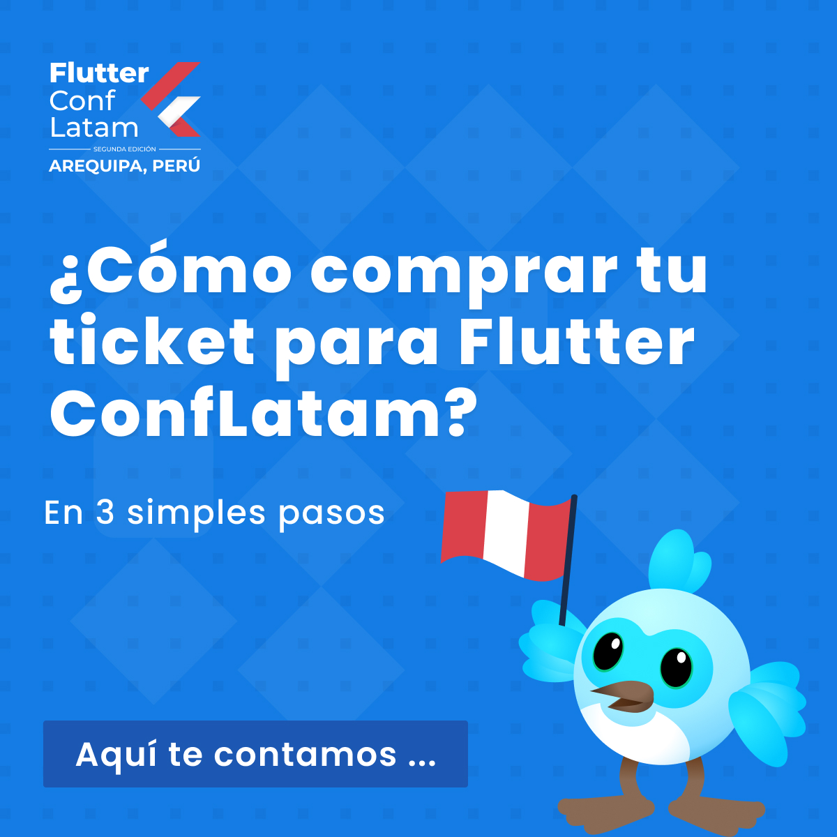 FlutterConfLAT's tweet image. ¿Aún no compras tu entrada? 😱 ¡Aprovecha que son entradas limitadas!
Tenemos descuento hasta el 31 de Julio. Conoce en 3 simples pasos cómo adquirir tu entrada empezando aquí 👉 flutterconflatam.dev
Si tienes dudas, contáctanos por nuestras redes, estaremos para ayudarte 💙