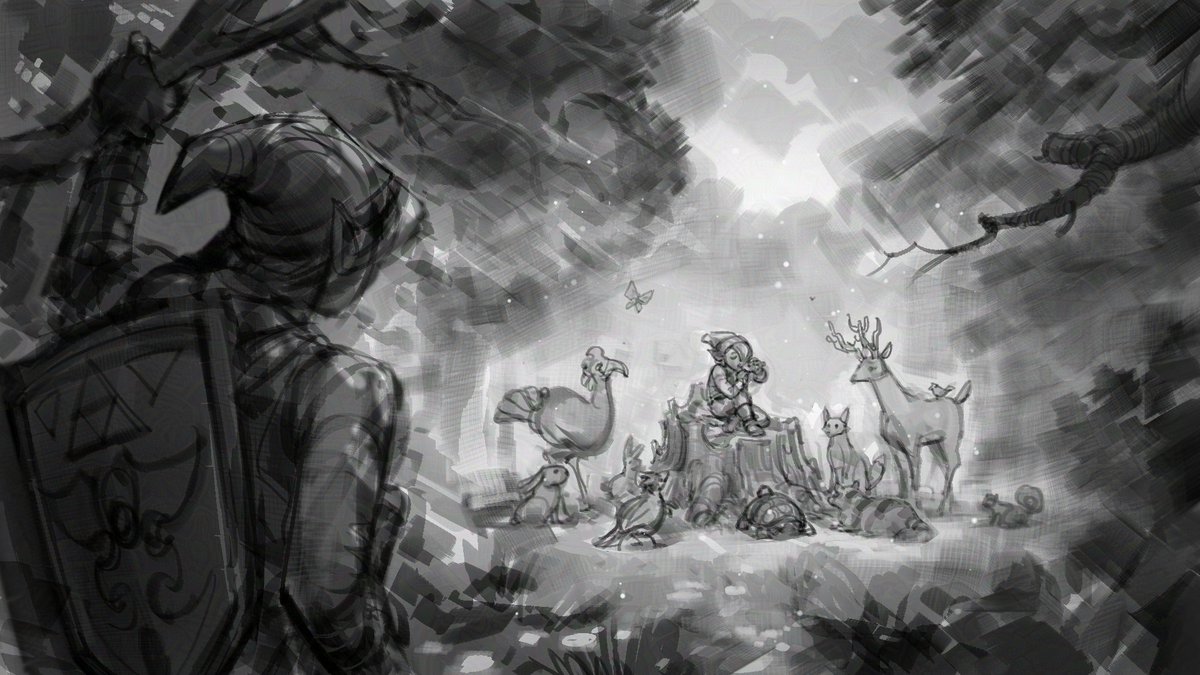 Link x Flute Boy

Here Link comes across the mysterious flute boy in an iconic scene from A Link to the Past