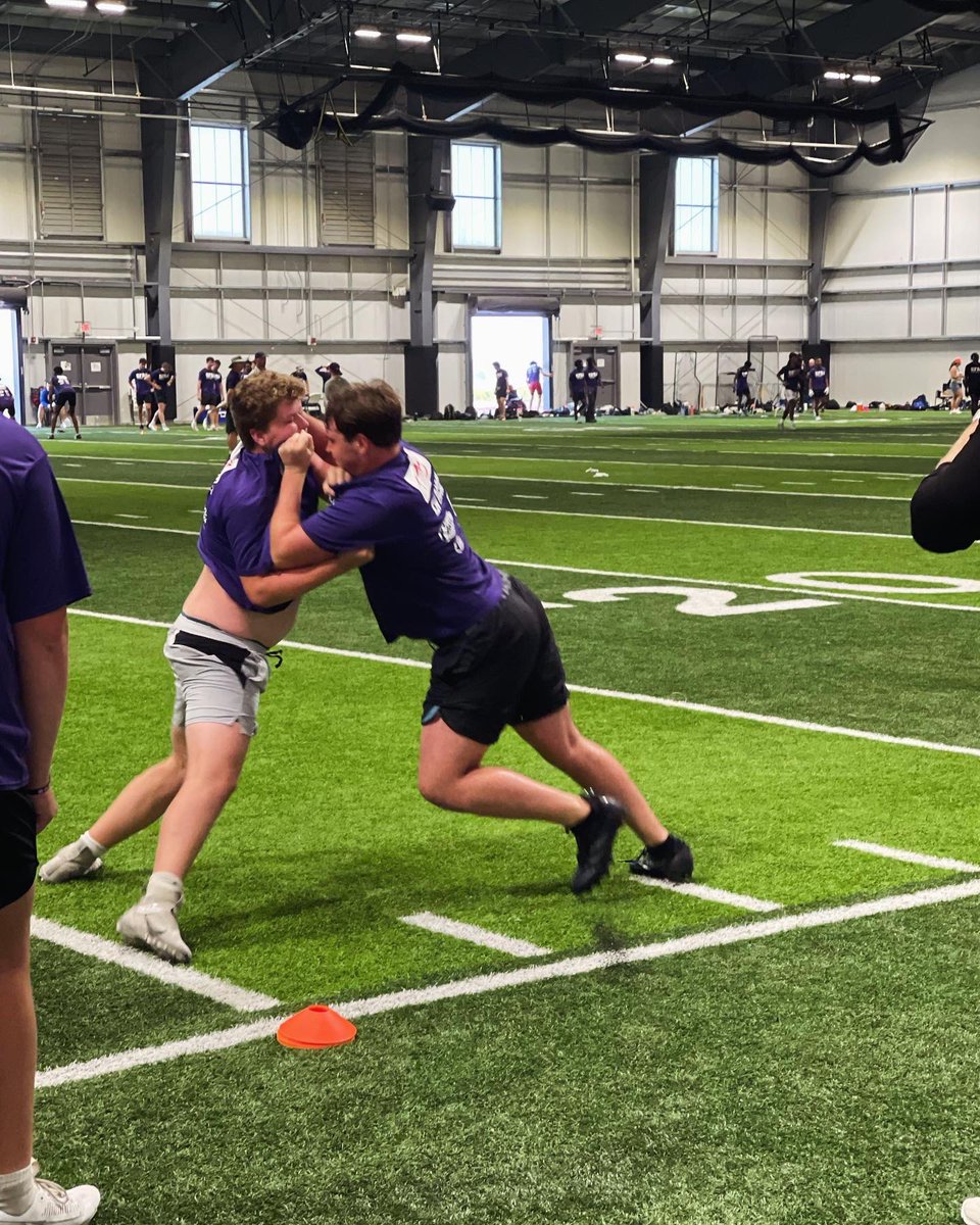 MWTrissel's tweet photo. SFA camp this evening and off to @wyo_football on Saturday. ๐ช #axemjacks #52 #aett #oline #Classof2027 https://t.co/HoDBhW2C9r