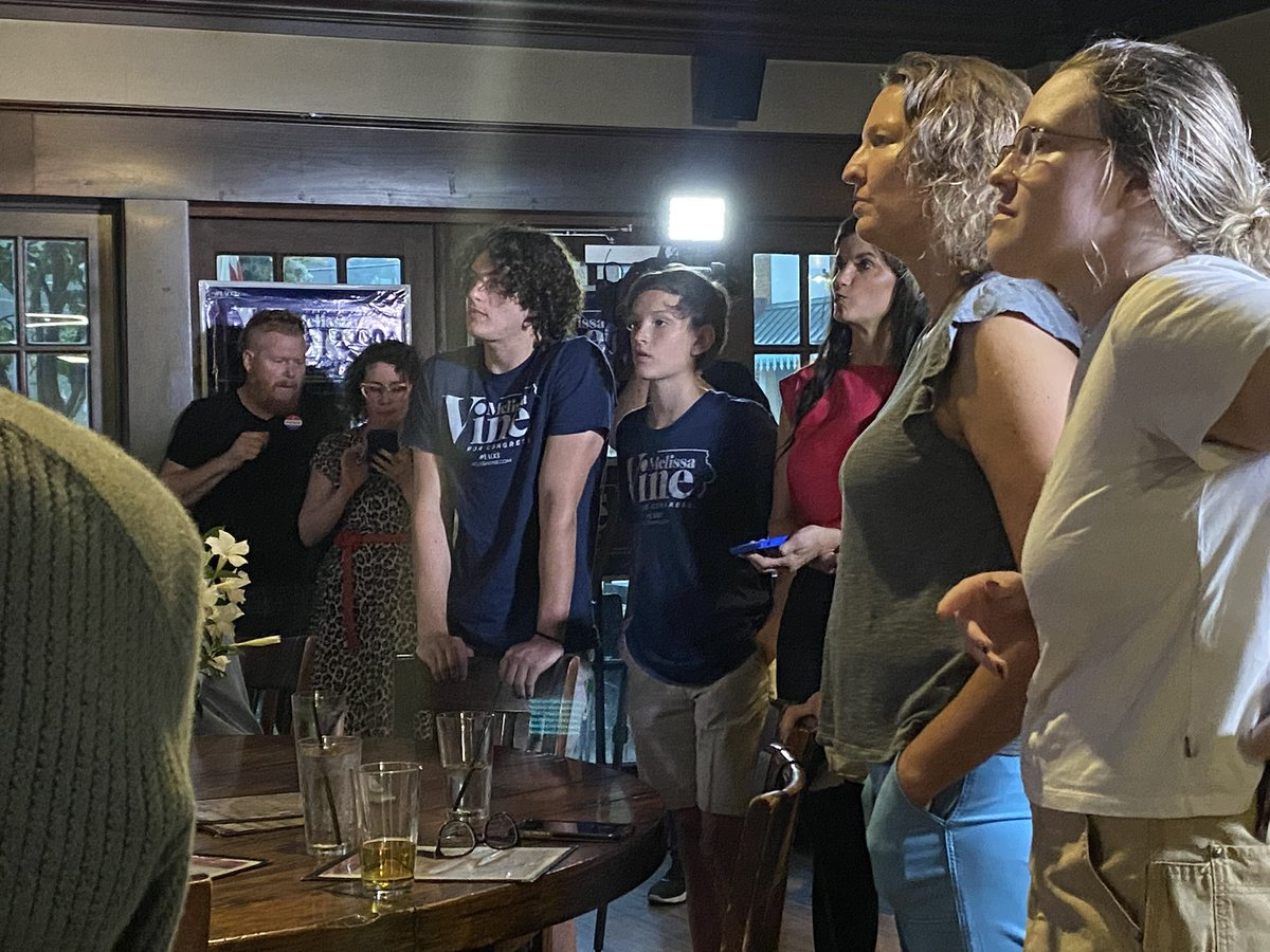 HAPPENING NOW: <a href="/MelissaVineIA/">Melissa Vine</a>, her family, friends, and supporters are watching as results roll in for Iowa’s 3rd Congressional District primary race. She’s facing off against <a href="/lanon_baccam/">Lanon Baccam</a>.

<a href="/KCCINews/">KCCI News</a> will have the latest election results tonight!