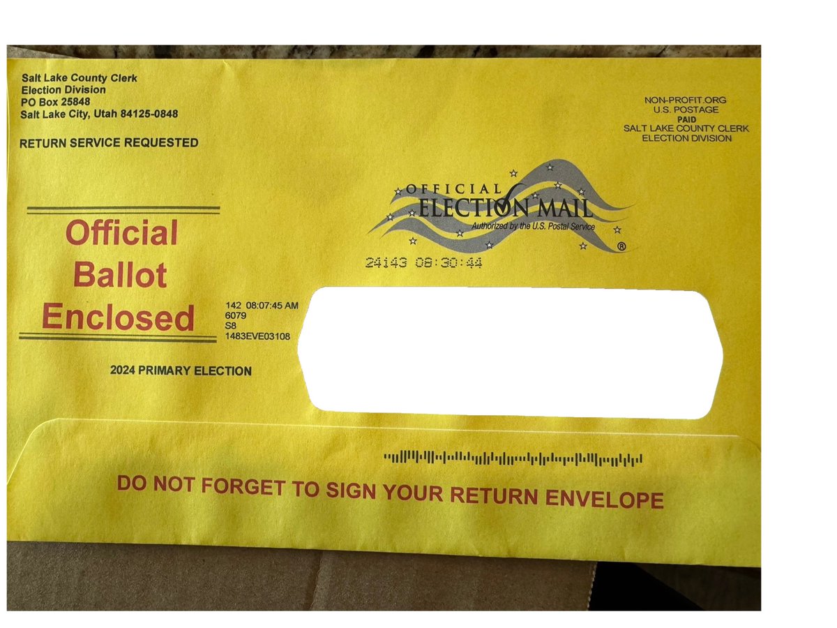KSLbbruce's tweet photo. Well… here we go! #YourVoiceYourVote #utahprimary #utpol #Vote2024 https://t.co/zjeMKbwVov