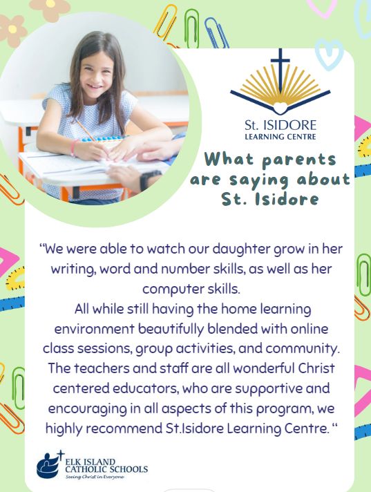 Register today for our Catholic Online Learning Program from Kindergarten- Grade 12 by visiting silc.eics.ab.ca or by calling our office 780-449-6463  @eicscatholic