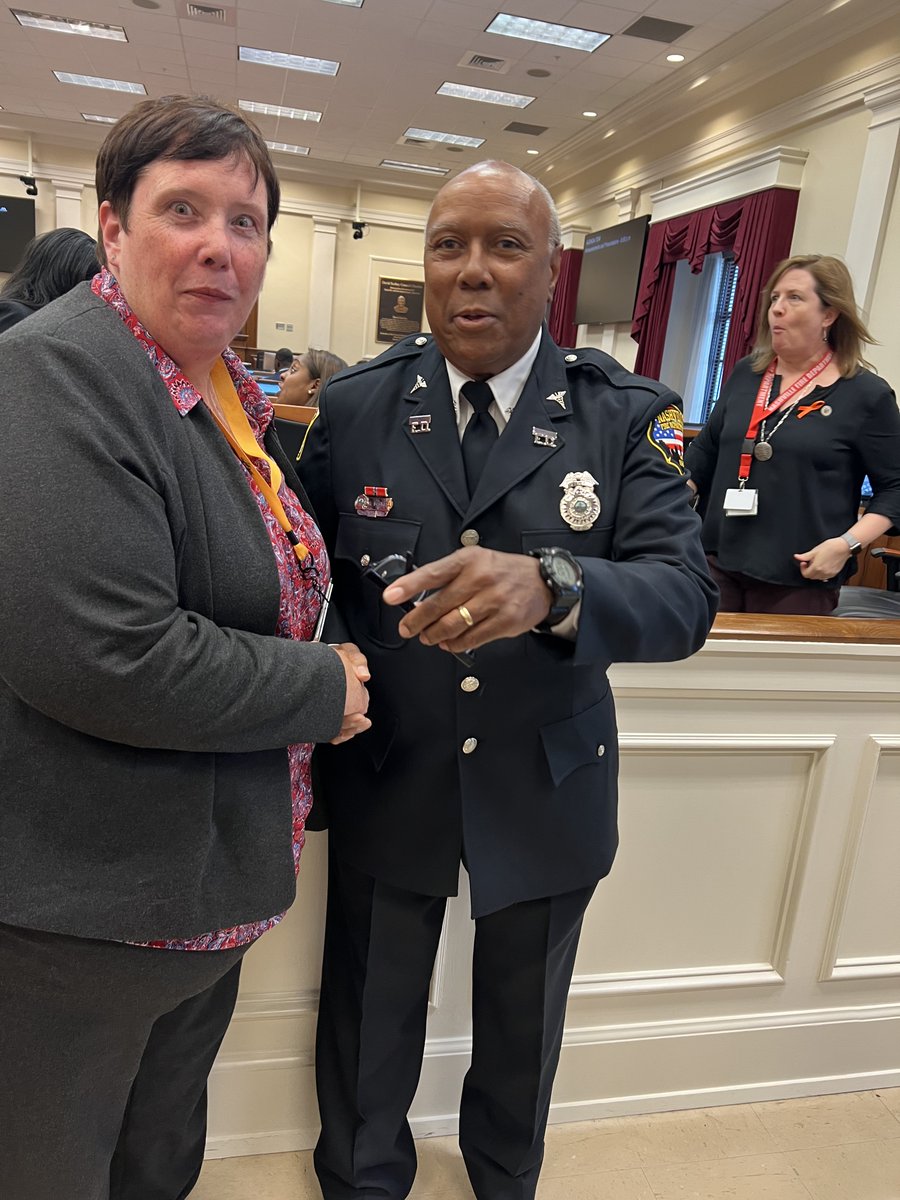 NashvilleFD's tweet photo. We are so proud and thankful for AEMT Marcus Bagwell. @Erinfor12 presented a resolution to recognize AEMT Bagwell for being named AEMT of the year. He is still on the medic after almost 40 years! He is still making calls and setting the standard #InServiceForLife https://t.co/uEjDYduHUx