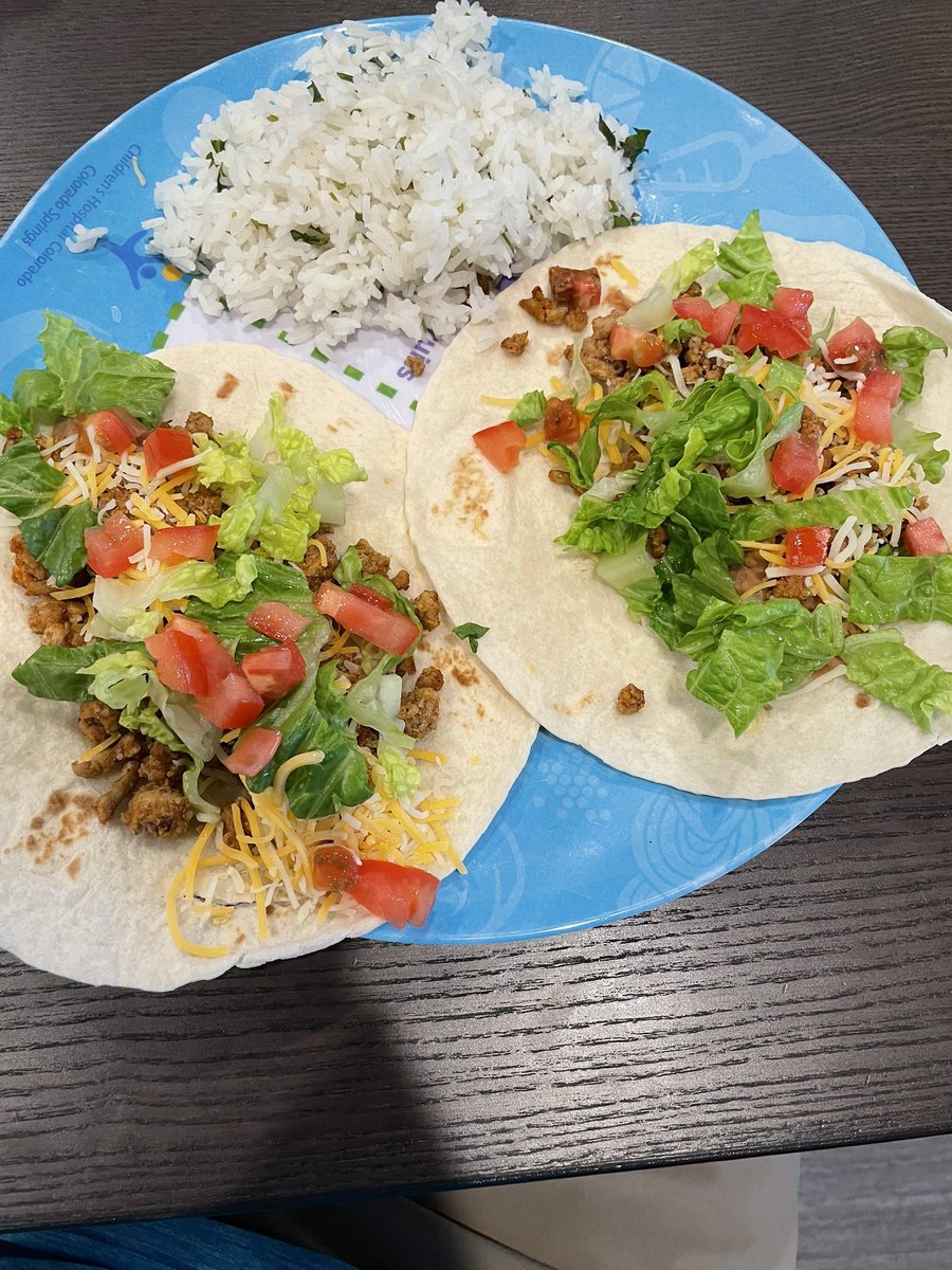 SapperNacho's tweet photo. The kids may not be a fan of the cilantro lime rice, but I LOVE it.
#DadChef
#TacoTuesday https://t.co/ByF9vy7n8h