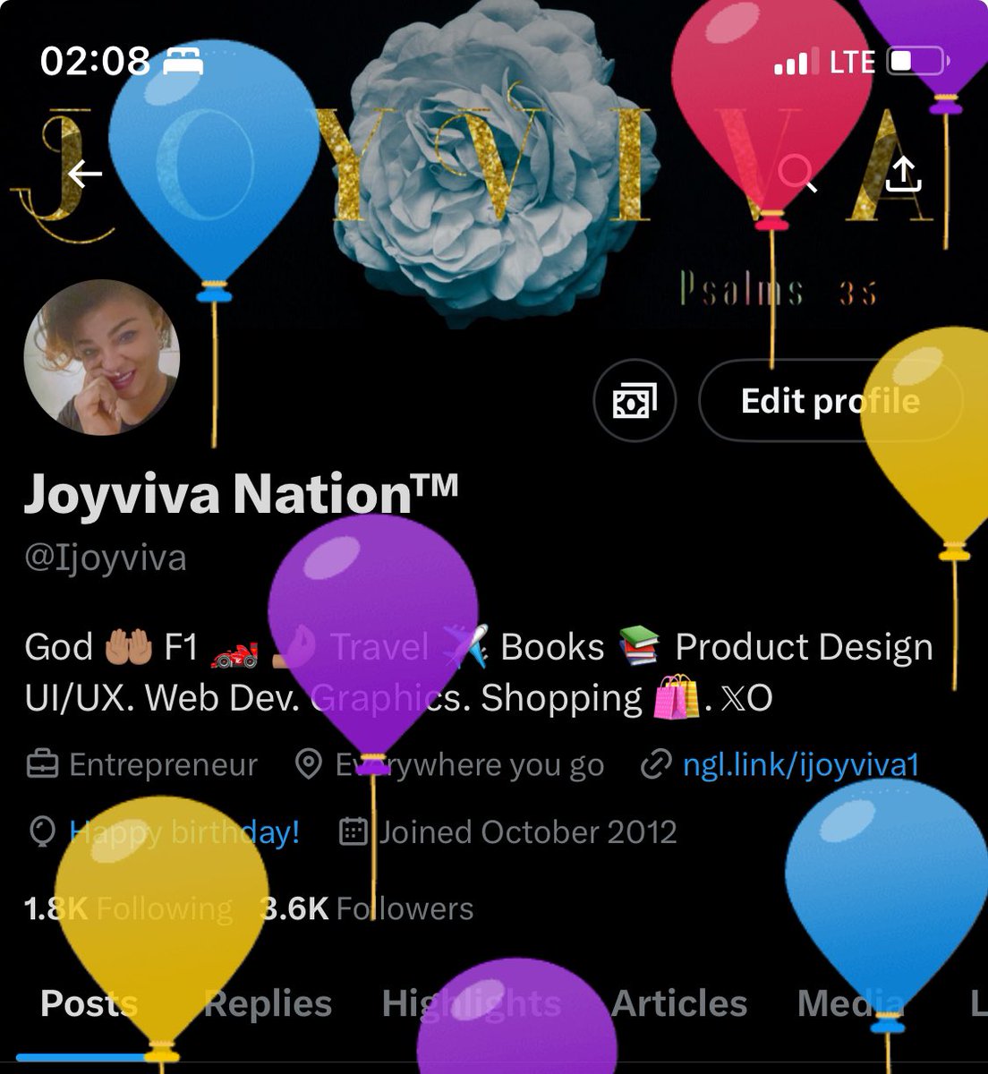Ijoyviva's tweet photo. Mom and dad said I was born on this day 5th June.😁 Makes me +1 today. 🎉

Nothing but gratitude 🙏🏽 to YOU OH GOD! Thanks for another wonderful year💃🥂🎂 https://t.co/67DjNpKeJk