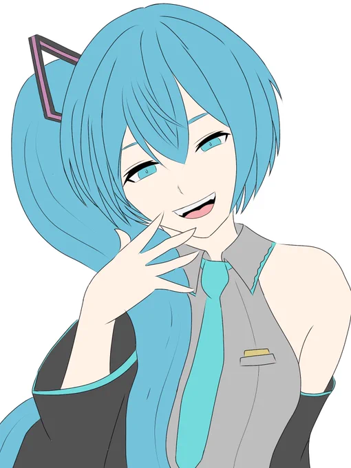 Flat colors and sketch