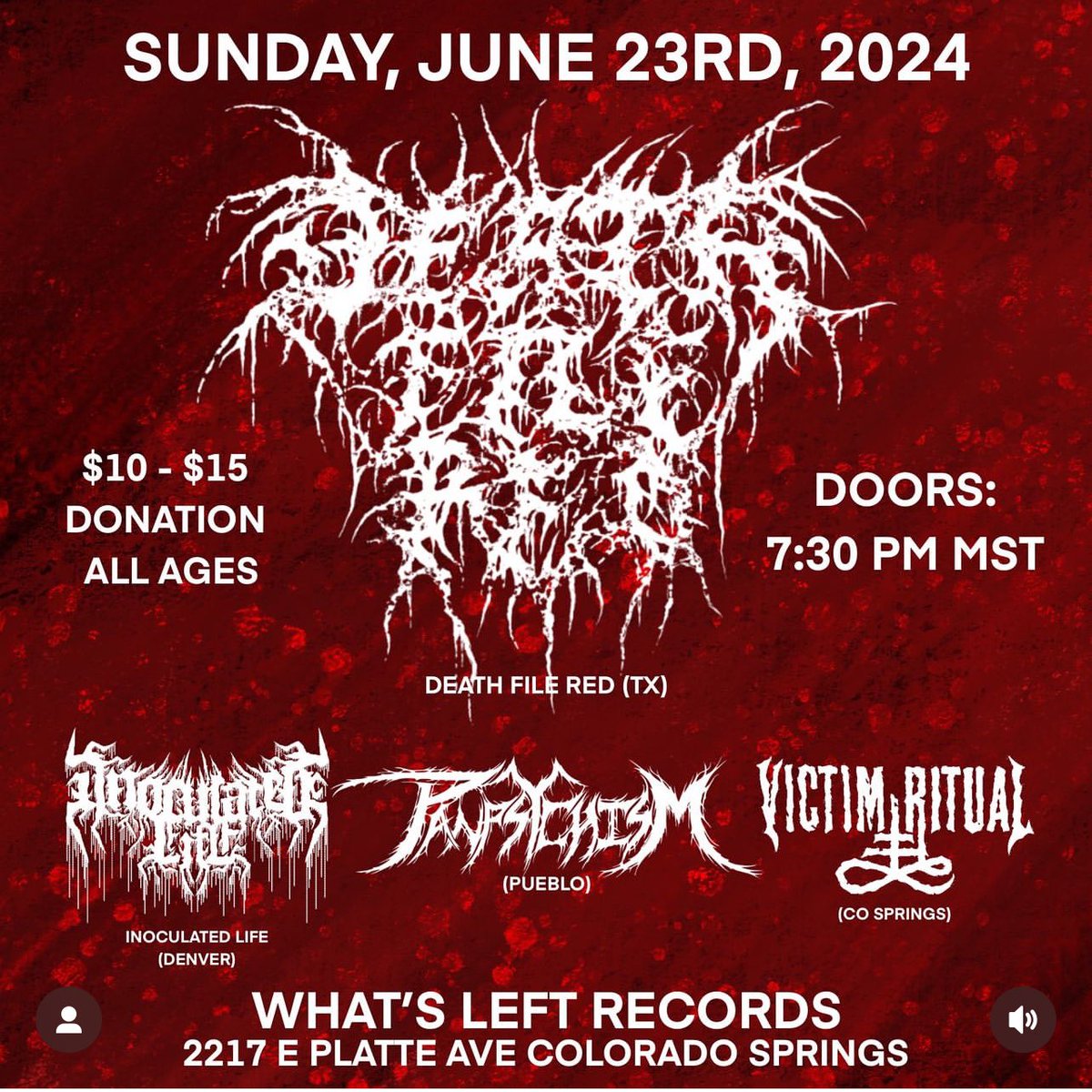 InoculatedLife's tweet image. Couple of shows we got coming up
Back from the dead

Denver Death 👺🖤