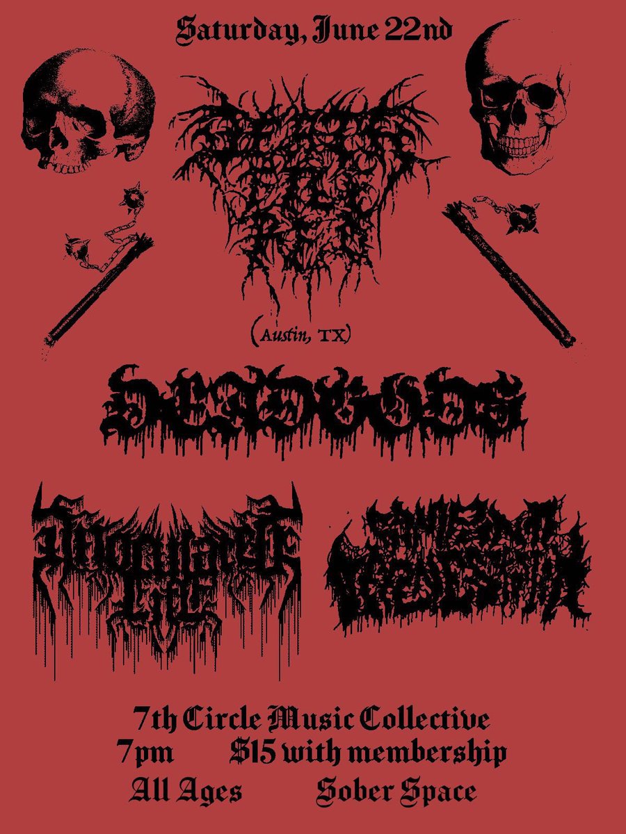 InoculatedLife's tweet image. Couple of shows we got coming up
Back from the dead

Denver Death 👺🖤