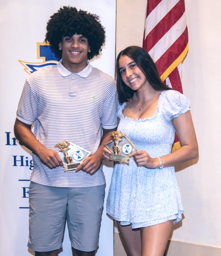 💪CONGRATS to Isaiah Ballard and Ella Brennan, who were honored at tonight’s IHS Athletic Awards as the Athletes of the Year. Full coverage of all the award-winners on Wednesday!