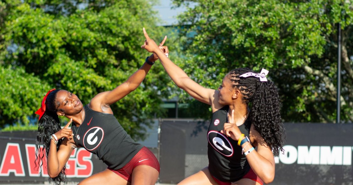 How it started and where we’re right now! From 🐇’s to 🐶’s! God is Great! It’s ⏱️ to make the 🍩’s!  Go dawgs! #NCAA <a href="/kim_harris11/">Kimberly Harris</a> and <a href="/sydneyh_05/">Sydney Harris</a> <a href="/UGATrack/">Georgia Track + Field</a> <a href="/NCAA/">NCAA</a> UGA DawgNation – Georgia Bulldogs <a href="/JackrabbitTrack/">JackRabbitTrack</a> #blessedandgrateful