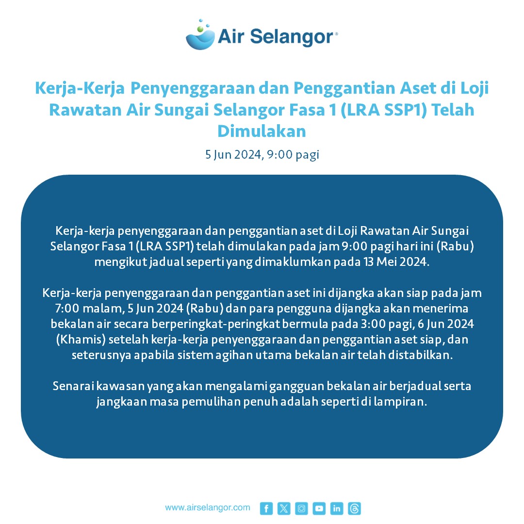 Air Selangor tweet media