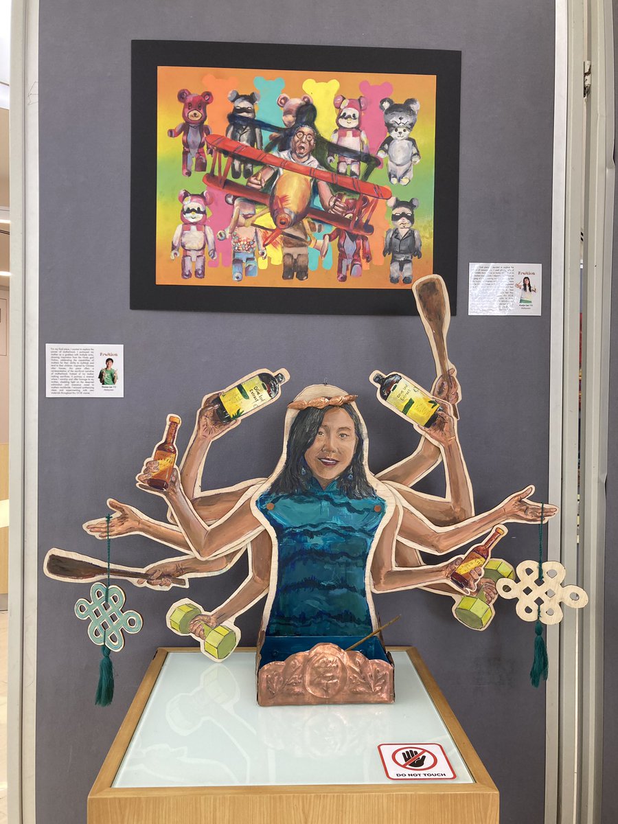 Art_Gis's tweet photo. Last 2 days to enjoy the Y11-Y13 exhibition. It ends 6th July #weareGIS https://t.co/NPEO8hDt1m