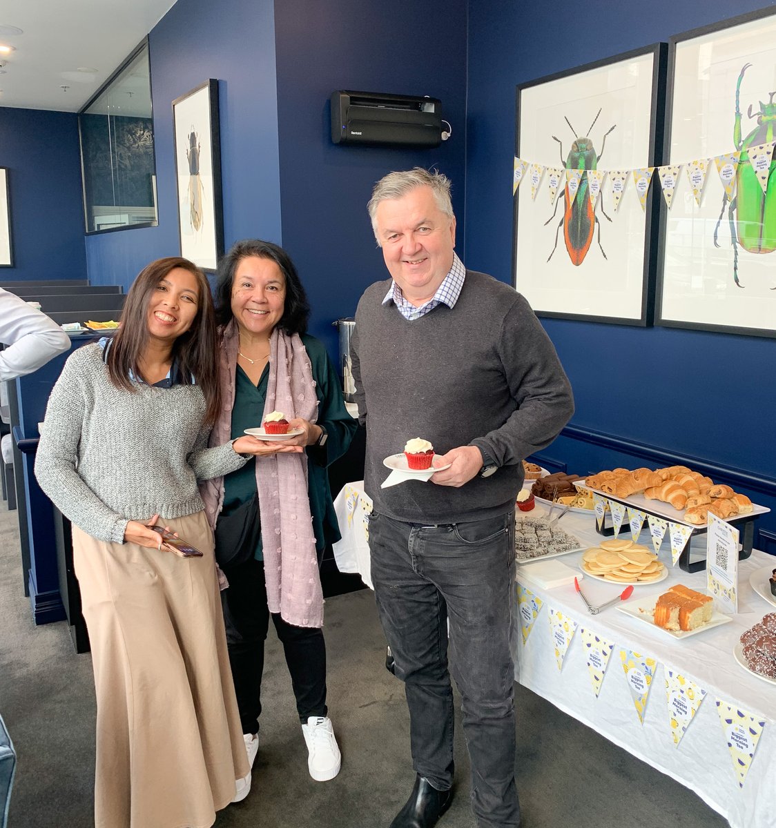 christiespaces's tweet photo. Thank you to all our Melbourne members who attended and donated to our Biggest Morning Tea! Across Christie Spaces we helped raise over $2,000 for this important cause  🧁

#ChristieSpaces #CoworkingSpace #CoworkingMelbourne #BiggestMorningTea #BMT #CancerCouncil https://t.co/6czt6Gi7Nv