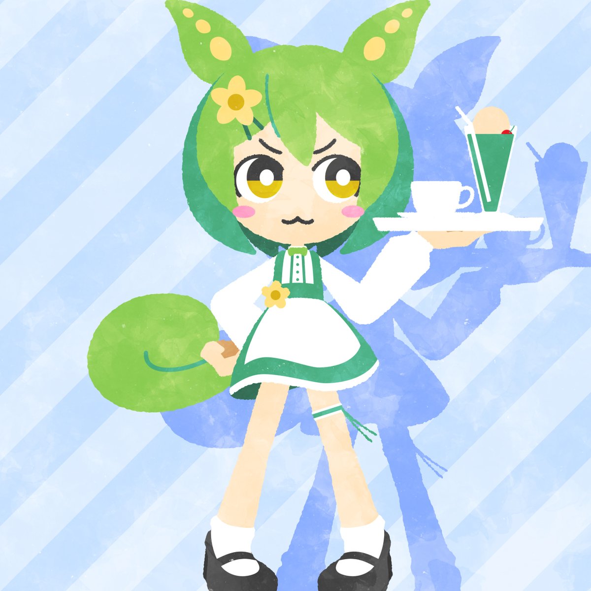 aniemon_ksk's tweet photo. なんか、急に描きたくなったんよね
#ずんだもん https://t.co/uJ6FTJWZCP