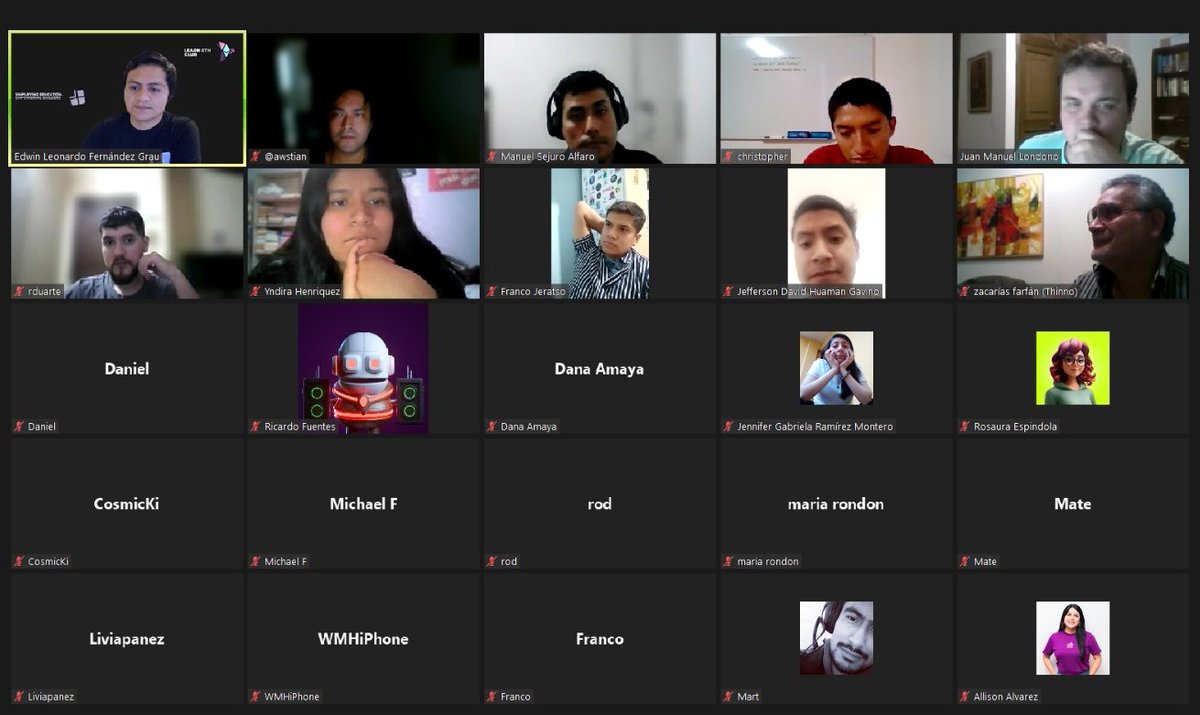 Así cerramos el martes junto a <a href="/DefinomicsLabs/">Definomics Labs</a> 

Gracias <a href="/blid_eth/">Blid 🦇🔊</a>  <a href="/CosmicKi_eth/">CosmicKi.eth 🔴✨ | 🦇🔉</a> gran iniciativa !

<a href="/deUETH/">De University of Ethereum</a>