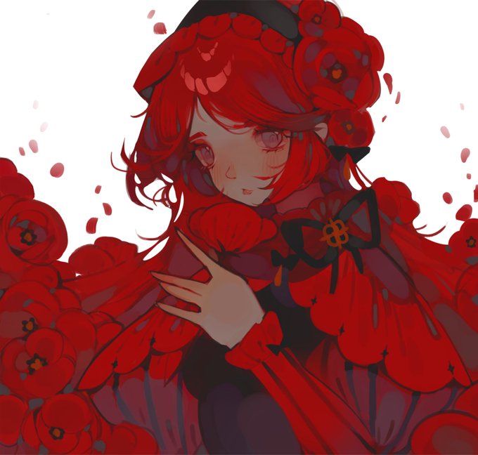 「red hair red theme」 illustration images(Latest)