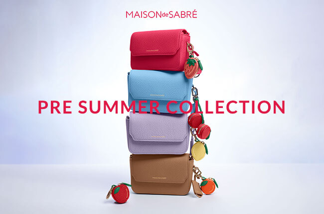 PRTIMES_FASHION's tweet photo. MAISON de SABRÉからPRE SUMMER FLAP COLLECTIONが登場！販売後即完売の大人気フルーツチャームが予約販売開始。 https://t.co/4esPMDnKFL https://t.co/wheqwNALQb