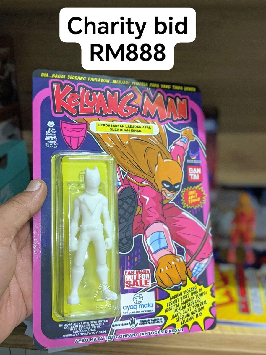 Wankedah_ctfkl's tweet image. Alhamdulillah. Selesai bida prototype versi ni dengan RM888 tertinggi, akan dimasukkan ke akaun sahabat kita Zulshahreen yang ditimpa musibah. 

Tq semua yg support
#ayaqmatatoy
#collectorsunite