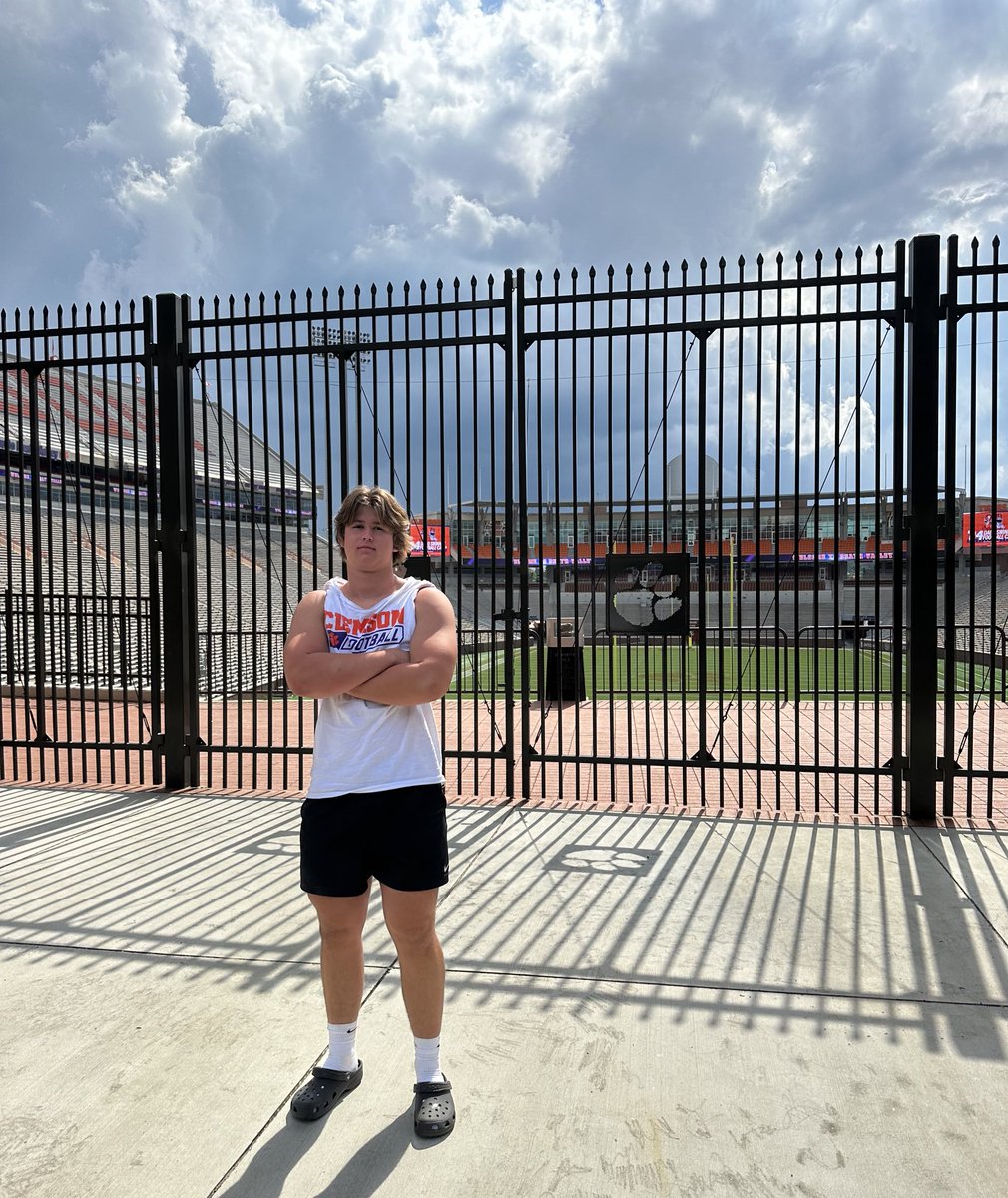 Barrett Mauldin (@barrettmauldin) on Twitter photo Had a great time at Clemsonโs camp today. I appreciate all the players and coaches that helped me improve. I am also excited to attend Gardner-Webb tomorrow, Appalachian State on 6/8, and Wofford on 6/9.
<a href="/ClemsonFB/">Clemson Football</a> <a href="/GWUFootball/">Gardner-Webb Football</a> <a href="/AppState_FB/">App State Football</a> <a href="/Wofford_FB/">Wofford Football</a> Had a great time at Clemsonโs camp today. I appreciate all the players and coaches that helped me improve. I am also excited to attend Gardner-Webb tomorrow, Appalachian State on 6/8, and Wofford on 6/9.
<a href="/ClemsonFB/">Clemson Football</a> <a href="/GWUFootball/">Gardner-Webb Football</a> <a href="/AppState_FB/">App State Football</a> <a href="/Wofford_FB/">Wofford Football</a>