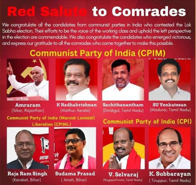 mahacpimspeak's tweet image. Red Salute to Our Comrades
Who are going to be the voices of the masses in the new Parliament.
#LeftAlternative #LeftVoicesInParliament