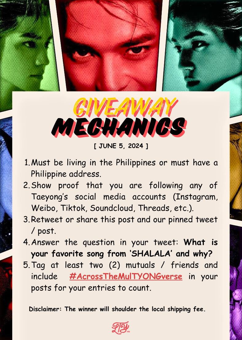 NCT_TAEYONGPH's tweet photo. [STAFF POST – #AcrossTheMulTYONGverse] Don't keep it lowkey because today is #1YearwithTOLO! 🎉 

Check the mechanics below for a chance to win a sealed 'SHALALA (Thorn Ver.)' album! We can't wait to know which one is your favorite track. 👀

#NCT #NCT127 #TAEYONG #TY #태용 https://t.co/XGaOZBsIuq