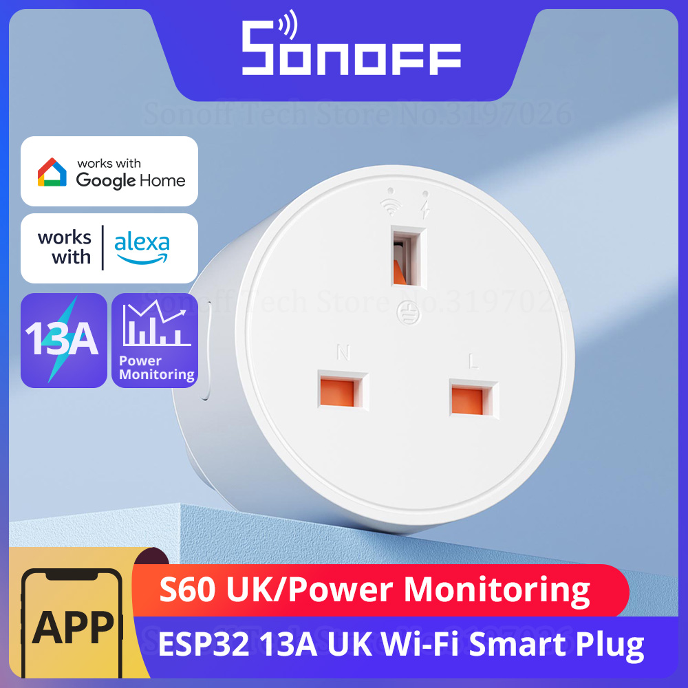 TechSonoff's tweet image. 🎉NEW ARRIVIALS---SONOFF S60 UK Socket.

UK Version is NOW released.

Click to purchase: bit.ly/S60UK

❤️Energy Monitoring
❤️APP &amp;amp; Voice Control
❤️ESP32 Chip
❤️Safe &amp;amp; Reliable
❤️Overload Protection
❤️LAN Control
❤️13A

#sonofftechstore #sonoff #socket #smarthome