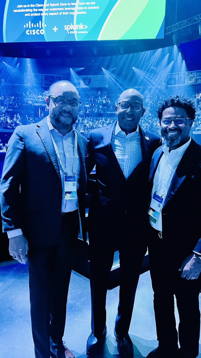 Great to spend time at #CiscoLIVE with two of my favorite people : <a href="/Cisco/">Cisco</a> SVP Partnerships &amp; SMB Rodney Clark, &amp; SVP Customer Experience AMS Harry Caldwell.