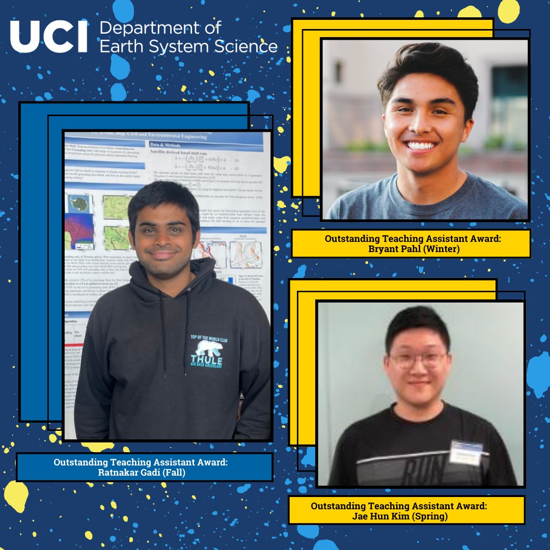 uciess's tweet image. 🎉 2024 ESS End-of-Year Graduate Award Recipients! 

Congratulations to all the recipients of this year&apos;s UCI Earth System Science graduate awards!