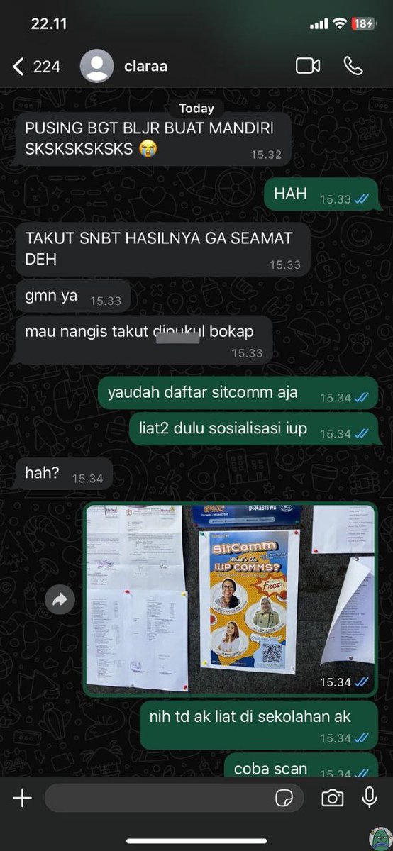tanyarlfes's tweet image. 💚 habis chattan sama temen gue yang lagi takut bgt pengumuman snbt, kayak chill bro sbnrnya tuh masuk kuliah ada banyak jalur!!! buat temen2 pejuang semangat yahh, semoga biru selalu 😇