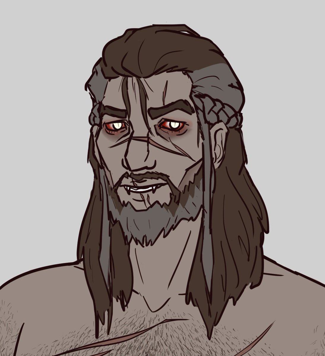 tsunflour's tweet photo. what's up I designed a face for Lord Falgravn from Kyne's Aegis recently. yes we have fallen far and hard 🧛‍♂️🩸🚣 #ESO #TES #ElderScrollsOnline #ESOFam https://t.co/kCftD9Dv1t