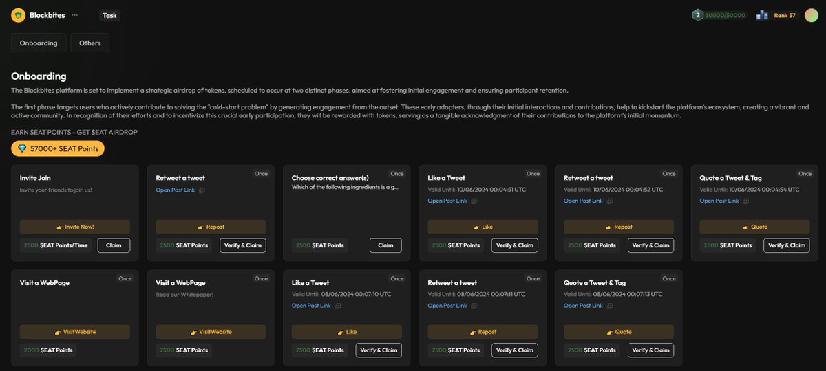 MukeGaming's tweet photo. La Fase II del #airdrop de @BlockBites_ai esta aqui 🧑‍🍳

Si se preguntan: ¿Qué es #Blockbites? 

Quieren redefinir la forma en que las personas abordan su bienestar y nutrición, utilizando elementos de IA, gamificación y SocialFi ✅

Para participar del airdrop es muy sencillo, solo debes:

Dar Me gusta, RT, Citar sus publicaciones asignadas y visitar algunas páginas web 😃

Las misiones las encuentras aquí:

https://t.co/pBwopyShdZ

Esta es tu oportunidad de ganar puntos $EAT 😋

El nuevo modelo 'EAT to EARN' está destinado a revolucionar la industria de la nutrición y el bienestar. ¡Prepárense! ✨

#EatToEarn #Web3 #airdrop
