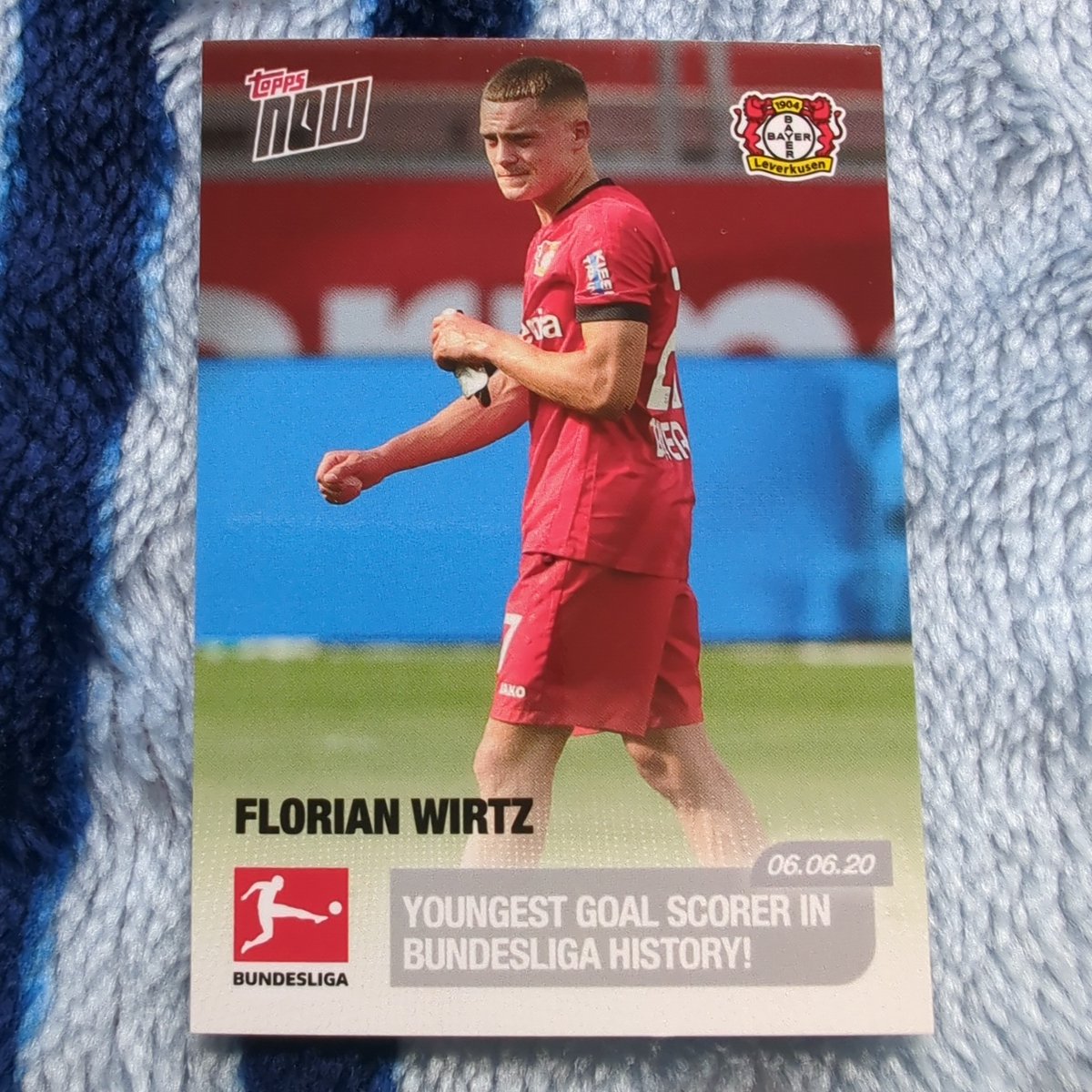 Post #63 #TSSS #GunnShow Florian Wirtz 2020 Topps Now (first card) $20 *see pinned post for shipping