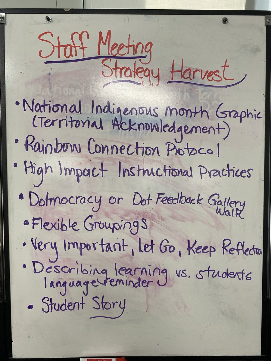 rhondahewer's tweet photo. UPDATE: strategy was a success! Admin appreciated the time to talk with colleagues and develop their understanding of the #HIIP in math and how they can be used in all subject areas. We tried out some other strategies they could use with staff - here is our strategy harvest https://t.co/VkXsruewdo