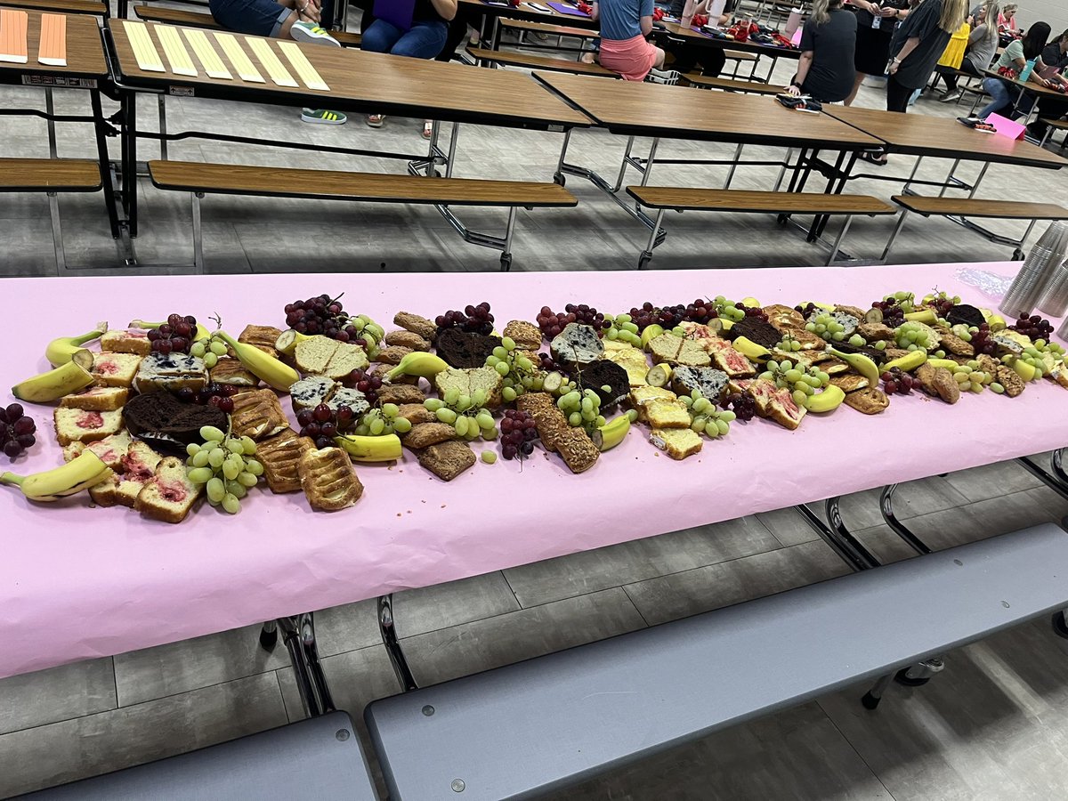 TeachLancaster's tweet photo. MPE KSAT PD Day started off with a breakfast spread! We love our KSAT Crew! #KSAT2024 @katyisd https://t.co/JZ53vHEWeb