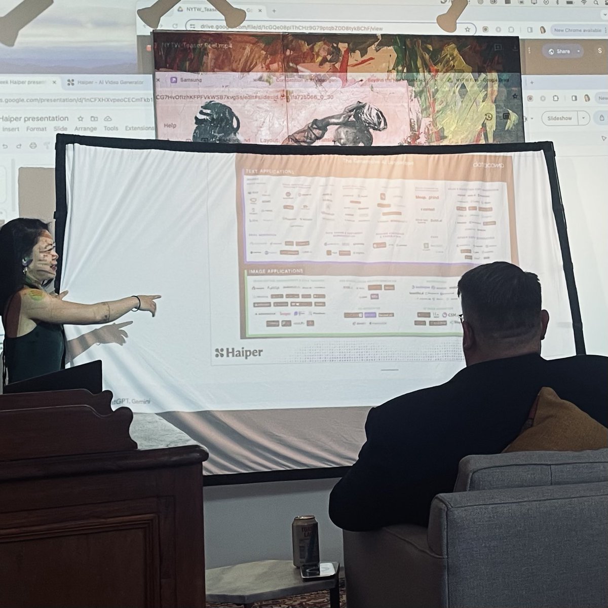 17prasi's tweet photo. day 16
watched @staciechan present @HaiperGenAI at NYTW. imo, a solid tool for video creators. highlighted an important USP/metric to gauge similar products: how many prompt rewrites until the user has a satisfactory video?
#100daysofproduct #newyorktechweek #NYtechweek #NYTW https://t.co/EunFFwi58G