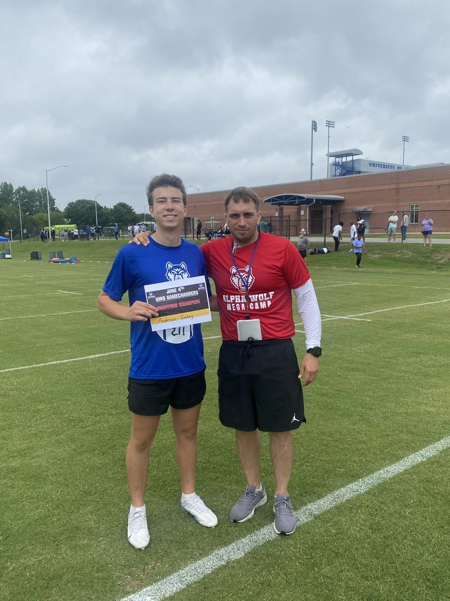 andersonembry1's tweet photo. Had a great day snapping at @UWGFootball Alpha Wolf Mega Camp. 
Thankful to have won the Snapping Champion Award for best overall. Had a great time talking with @_CoachBTaylor and can’t wait to be back this fall!

@TheChrisRubio 
@KoachTaylor 
@CoachKDallas 
@football_tcs 
@chanson0606 
@NTHSports 
@CowetaScore 
@TCSAthletics1