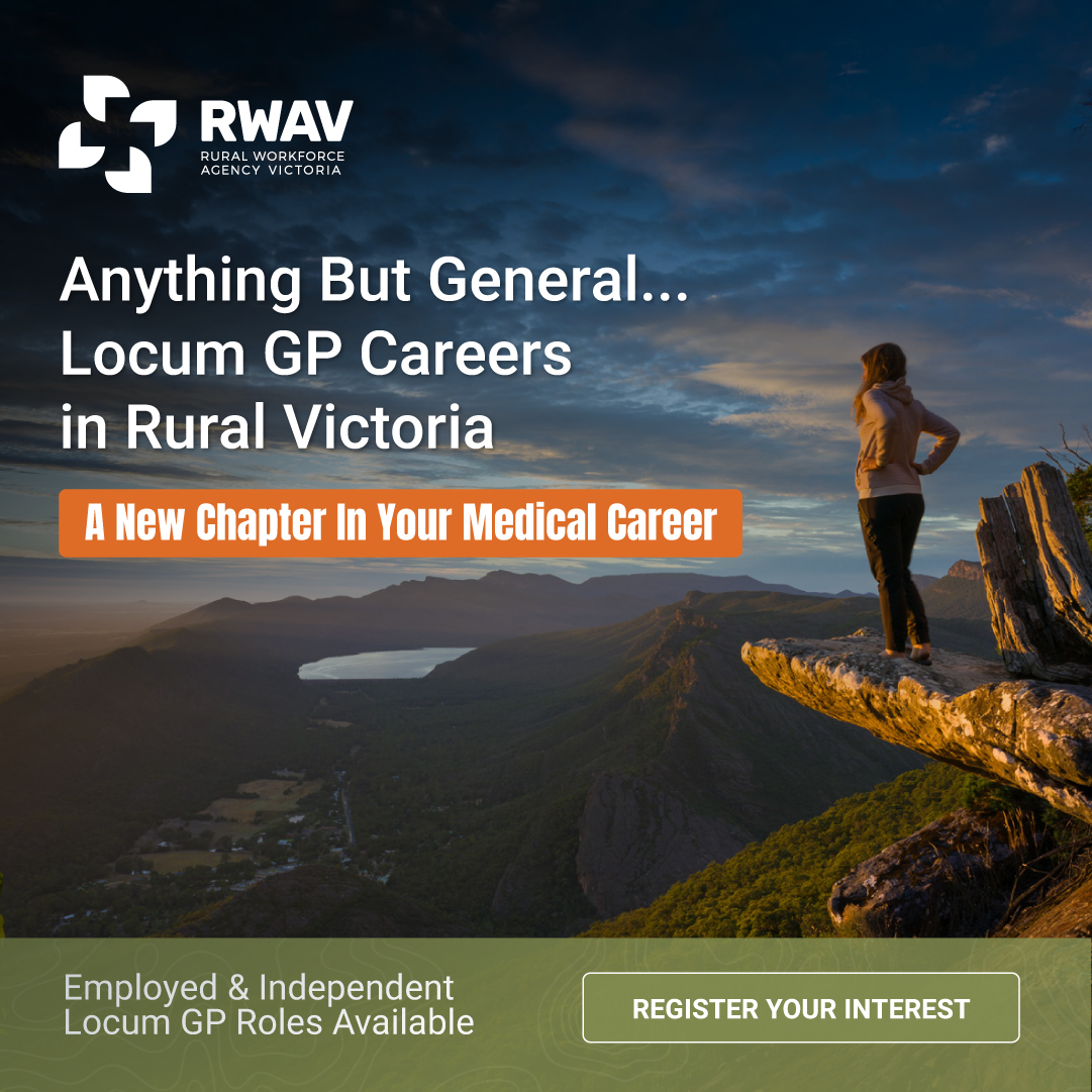 RWAVictoria's tweet photo. Whether you are an employed locum GP looking for longer-term stability or an independent locum GP looking to work as much or as little as you want… there is an opportunity in Rural Victoria. For more info and to register, visit here https://t.co/3pclDgnW3w

#PrimaryHealth #locum https://t.co/HdQ5uQqplR