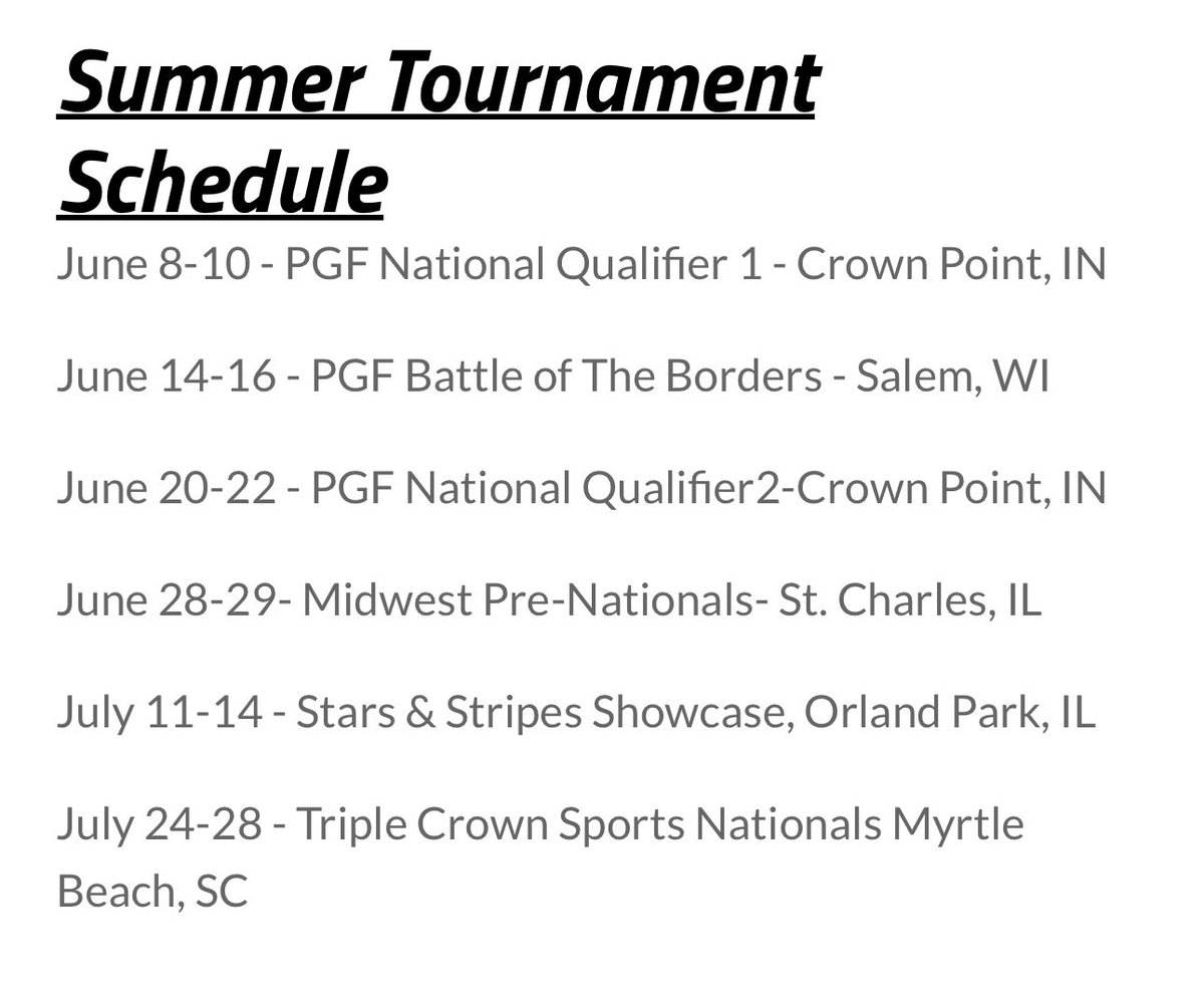 Chloe Clark 2025⭐️#5 (@chloeclark06) on Twitter photo So happy to get back to the summer season☀️☀️ Can’t wait to get back with my girls, hope to see you there:) @Wi_18uRegnier <a href="/e_newellcoach/">Eric Newell</a> <a href="/BclarkUSA/">Becky Clark</a> <a href="/CoachAli_SCSB/">Coach Ali Maloof</a> <a href="/CoachMWright3/">Monica Wright</a> <a href="/ChelseaEFarmer/">Chelsea Farmer</a> <a href="/GretchenMead27/">Coach Gretchen</a> <a href="/AnnaShelnutt/">Anna Shelnutt</a> <a href="/kianarae20/">Kiana Quolas</a> So happy to get back to the summer season☀️☀️ Can’t wait to get back with my girls, hope to see you there:) @Wi_18uRegnier <a href="/e_newellcoach/">Eric Newell</a> <a href="/BclarkUSA/">Becky Clark</a> <a href="/CoachAli_SCSB/">Coach Ali Maloof</a> <a href="/CoachMWright3/">Monica Wright</a> <a href="/ChelseaEFarmer/">Chelsea Farmer</a> <a href="/GretchenMead27/">Coach Gretchen</a> <a href="/AnnaShelnutt/">Anna Shelnutt</a> <a href="/kianarae20/">Kiana Quolas</a>