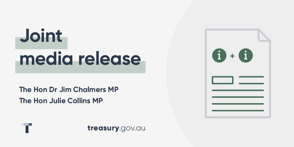 Joint media release @JEChalmers @JulieCollinsMP: Building more homes for renters ministers.treasury.gov.au/ministers/jim-…