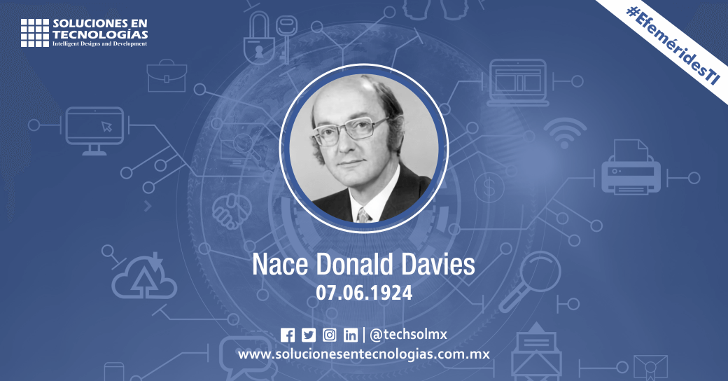techsolmx's tweet photo. Un día como hoy (07/06/1924): Nacía en Treorchy, Reino Unido, Donald Watts Davies (1924-2000), científico de la computación, uno de los inventores de conmutación de paquetes de redes informáticas. Ver más: https://t.co/X03rqGLCm2

#SomosSoluciones #EfeméridesTI #DonaldDavies #IT https://t.co/73B4jEiwpr