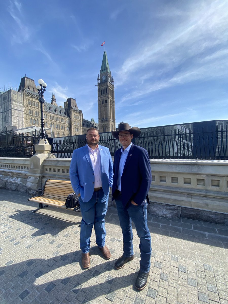 Great day on the hill with ABP Chair Brodie representing the Alberta and Canadian Beef industry!!