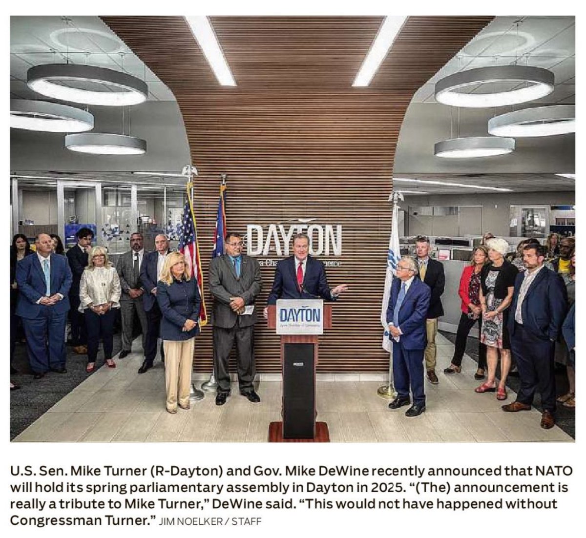 JournOrBust's tweet photo. @daytondailynews it’s a little presumptuous to elevate #congressman @MikeTurnerOH to #senator status without the benefit of either a campaign or election win #journalism #newspaper @COXMG #fail #dayton #ohio https://t.co/ArnxNydtix