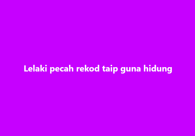SinarOnline's tweet photo. Lelaki pecah rekod taip guna hidung

#SinarHarian #lelaki #pecahrekod #taip #gunahidung
