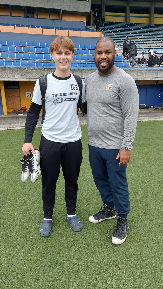 Thank you to <a href="/ShoWill33/">Shomari Williams</a> and <a href="/ubcfbl/">UBC Football</a>  for having me at their prospect ID  camp this past week. 
<a href="/GP_Football/">Pirate Football</a>