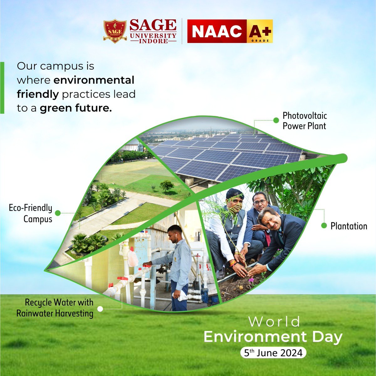 SAGE_INDORE's tweet photo. On #WorldEnvironmentDay , let's pledge to reduce our carbon footprint, embrace sustainable practices & make every day an Earth Day
-
#WorldEnvironmentDay2024 #EnvironmentDay #Environment #GreenRevolution #SAGEUniversityIndore #SAGEUniversity #SAGEIndore #BestUniversityInIndore https://t.co/epgY9r5Ggo