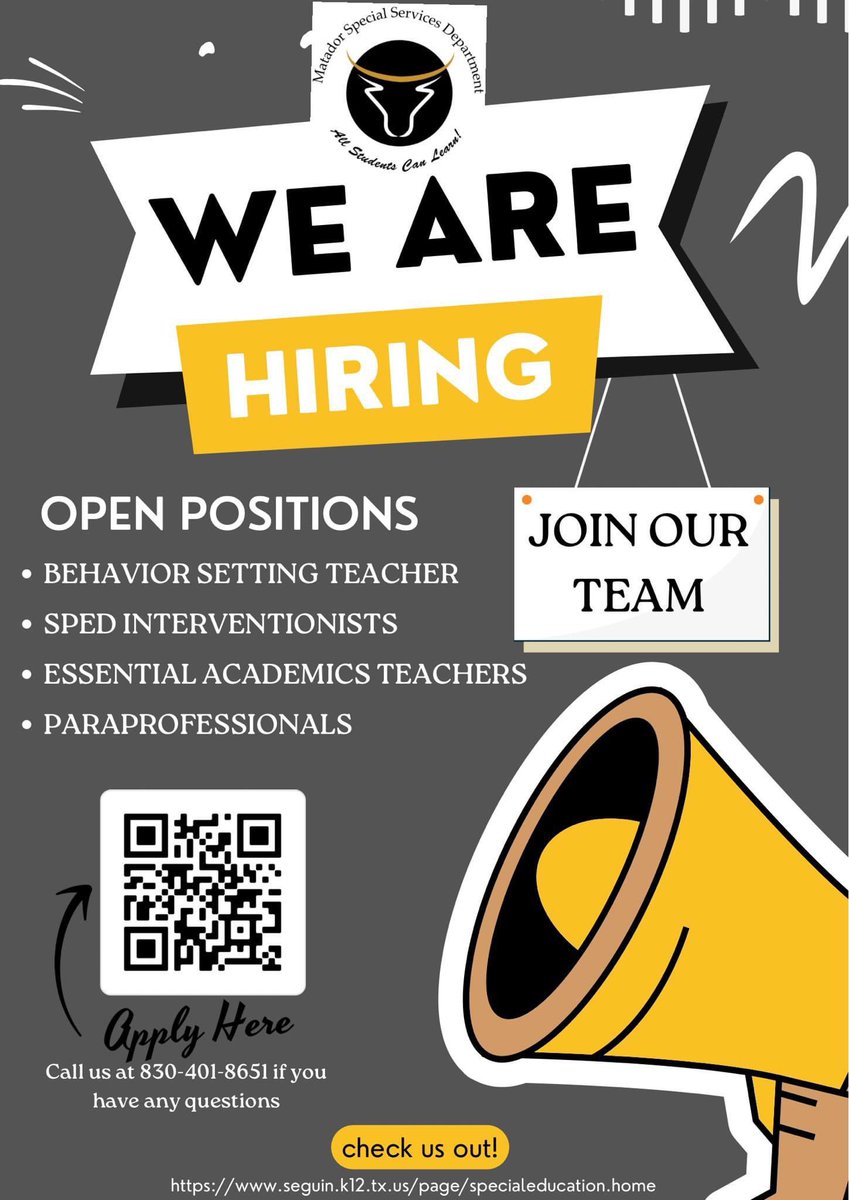 We need more fabulous team members!⚔️

Perks of working with us:

📌Supportive &amp; collaborative work environment
💰Competitive salary &amp; benefits
📈Opportunities for growth &amp; advancement
💻Access to resources &amp; technology
📚Positive impact on students' lives
🏘️Supportive community